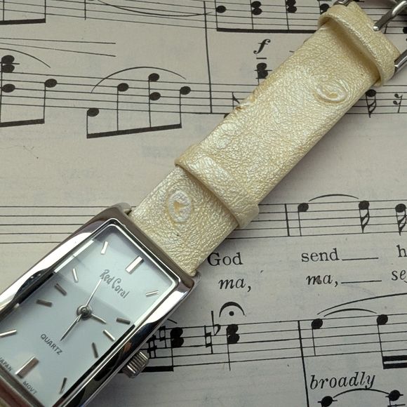 Men's Silver and Cream Watch - Picture 11 of 12